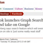 Facebook launches Graph Search